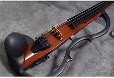 YAMAHA SV-120 violino elettrico silenzioso marrone testato funzionante custod...