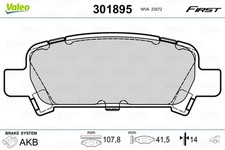 VALEO 301895 Kit de plaquettes de frein, frein à disque pour SUBARU