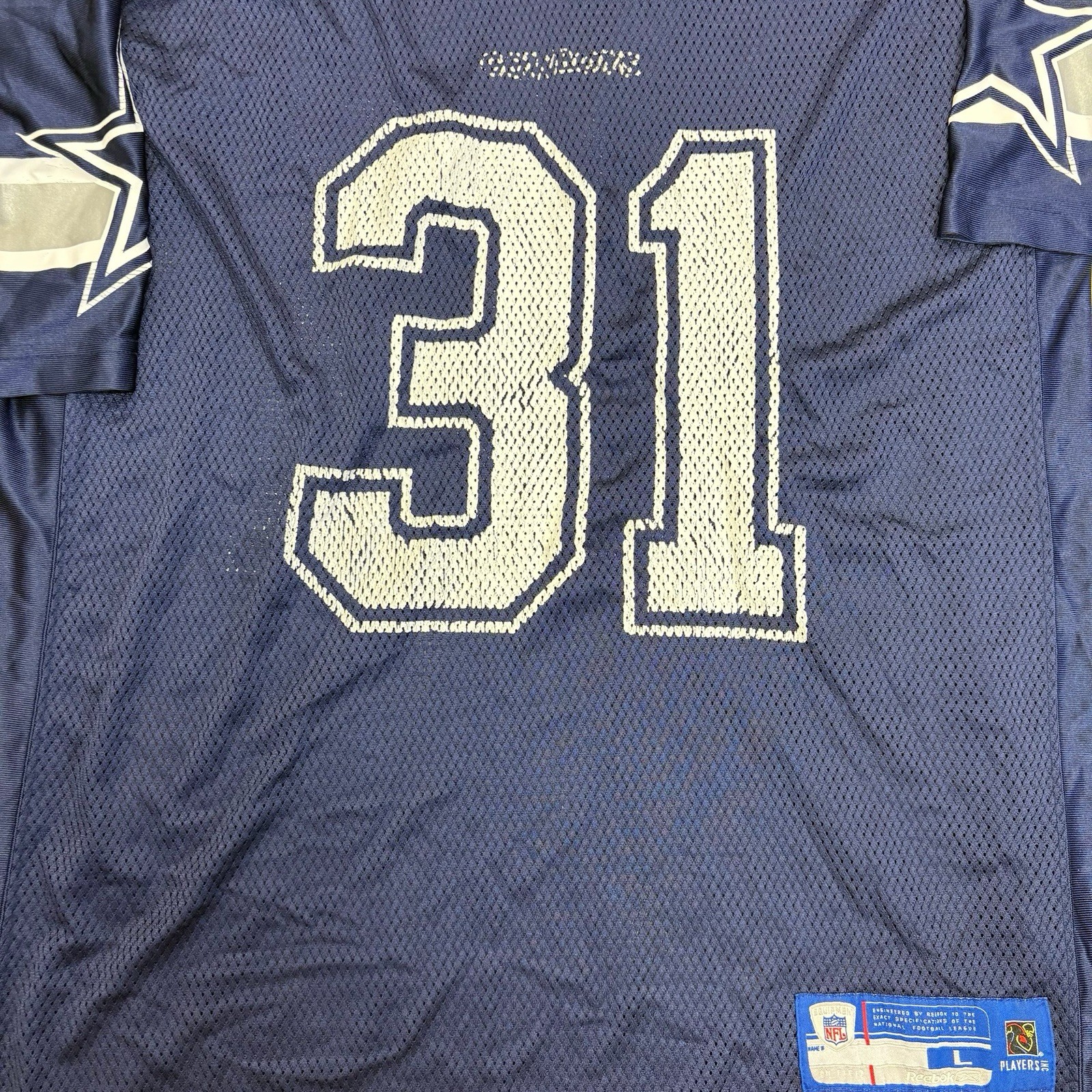 Roy Williams #31 Dallas Cowboys Reebok Football Jersey Large L NFL Equipment thumbnail 3