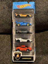 2020 Hot Wheels Lamborgini 5 Pack Veneno Huracan Murcielago Aventador Gallardo