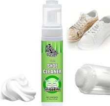 Shoe cleaner , no-rinse foam shoe cleaner for leather, boots, knit