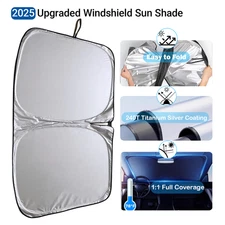 Foldable Windshield Sun Shade for Toyota - 57x31.5" UV Heat Block&Sun Protection