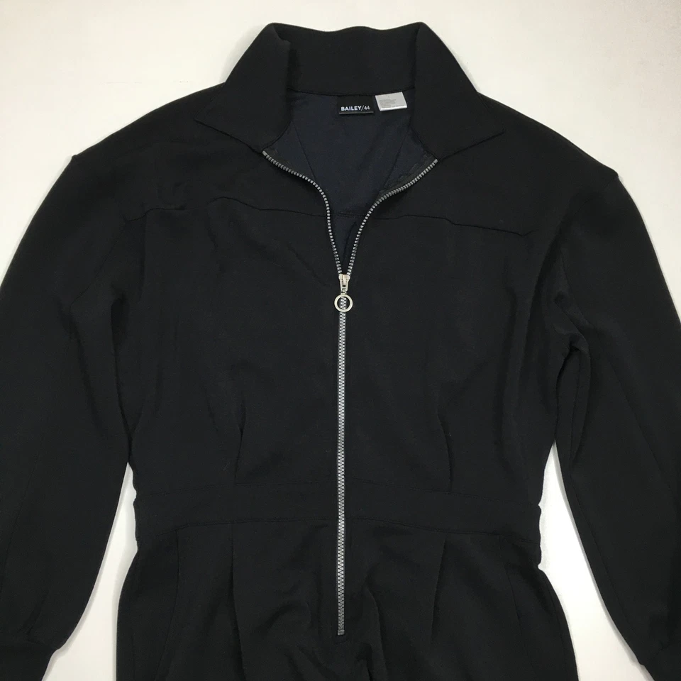 Macacão BAILEY 44 Anthropologie tamanho grande preto corte/tornozelo perna cônica peça única - Imagem 4 de 4