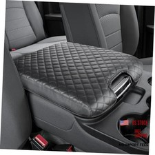 Center Console Cover Compatible Jump Seat Console 2013-2026 Ram Black Leather