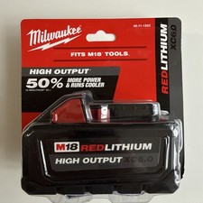 Milwaukee M18 RedLithium High Output XC6.0 Battery Pack - Black 48-11-1865 