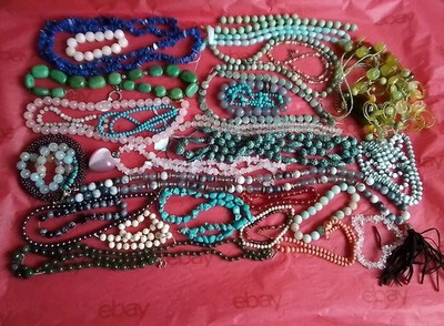 1280g Semi Precious Stone Beads, Loose, Strands, Jewelry, Mixed Types/Condition
