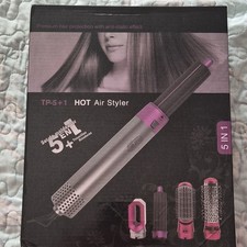 TP-5+1 HOT Air Styler 5-in-1 Brush Dryer 1000W 1in Silver/Pink 210°F