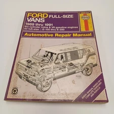 Haynes Ford Full Size Vans 1969 -1991 Automotive Repair Manual Shop Book