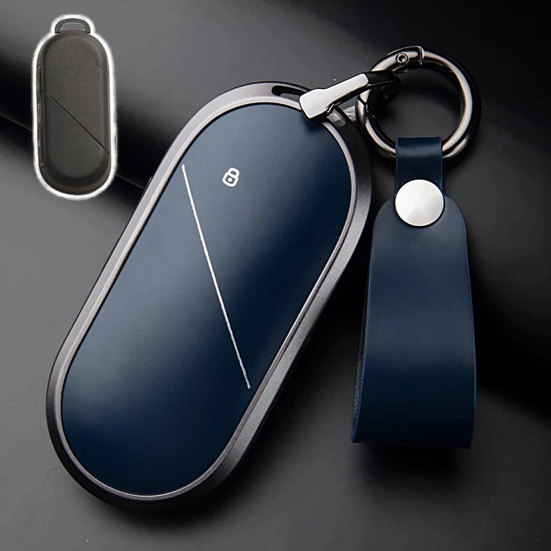 Funda protectora de cuero de aleación para llavero de coche para BMW Mini Cooper Clubman Countryman Foto 4 de 4