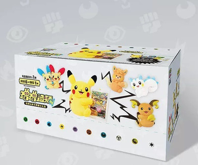 ポケモンBOX Sealed Case 6X Pokemon Nuzzle Cheeks Plush Card Display Gift Blind