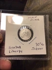 1860 -o Seated Liberty Half Dime,,90%silver