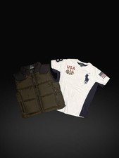 Kids polo Ralph Lauren shirt and puffer bundle