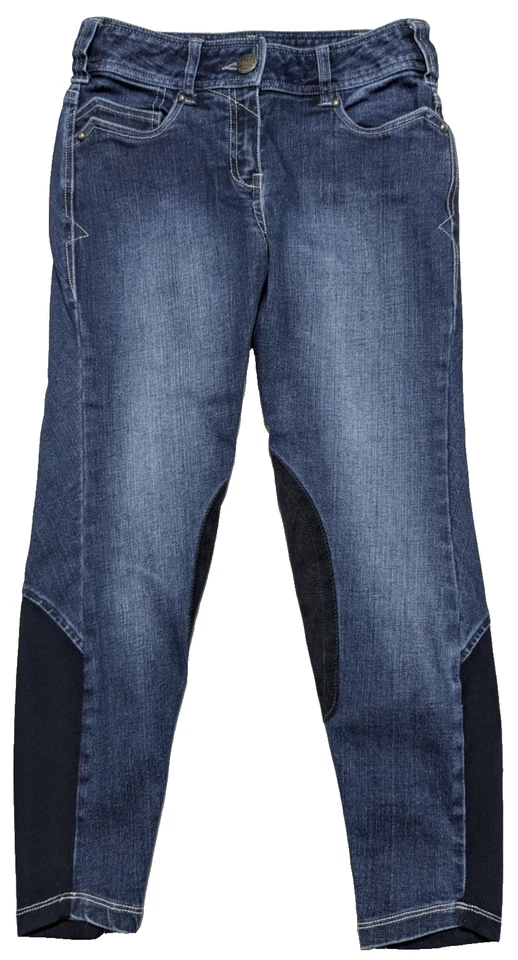 Pantalones de mezclilla con parche en la rodilla Ariat Whipstitch - Pantalones de mezclilla para niñas talla 10 usados en excelente estado Foto 2 de 4