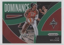 2022 Panini Prizm WNBA Dominance Green Prizm A'ja Wilson #14 11ba