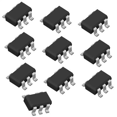 10x MICROCHIP MCP73831T-2DCI/OT Lithium-Akku Laderegler Controller, SMD, 4,2V/DC