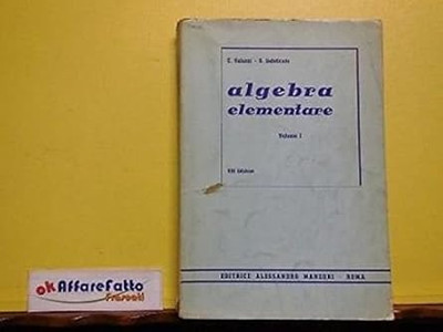 ART 8.485 BUCH DER ELEMENTAREN ALGEBRA VOL 1 VON C GALAXIEN UND G UNSELICAT