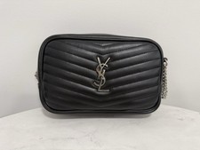 Saint Laurent Lou Mini Quilted Leather Camera Bag Women's Black