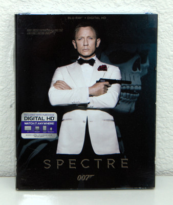 Spectre (Blu-ray + Digital HD, 2015) James Bond 007 Daniel Craig New Sealed
