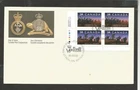 Canada first day cover 1249-50, Regiments lower left plate block cat $125[357b