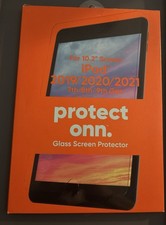 Protect Onn. iPad Glass Screen Protector For 10.2 Screen 2019-21, 7th-9th Gen
