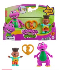 NEW Fisher Price Barney's World Barney Friend David Figure Set