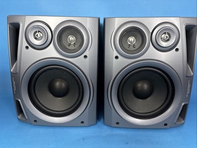 Aiwa Stereo Speaker System Pair Model SX-NA54 No Grille TESTED/WORKS GREAT