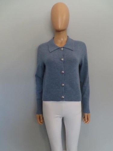 VERONICA BEARD Strickjacke schieferblau Cheshire Kaschmir Größe S - Bild 6 von 11