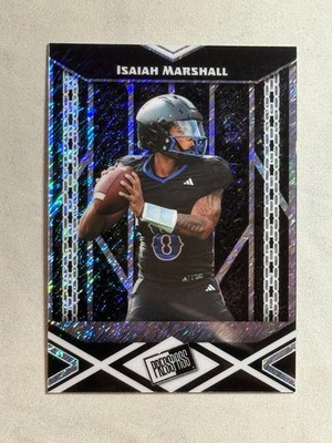 2024 Leaf Metal Collective Press Pass Silver Shimmer Isaiah Marshall /3 Kansas