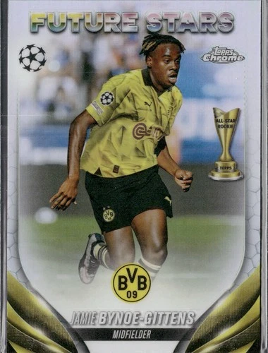 2023-24 Topps Chrome UEFA- Future Stars Jamie Bynoe-Gittens #187 Refractor
