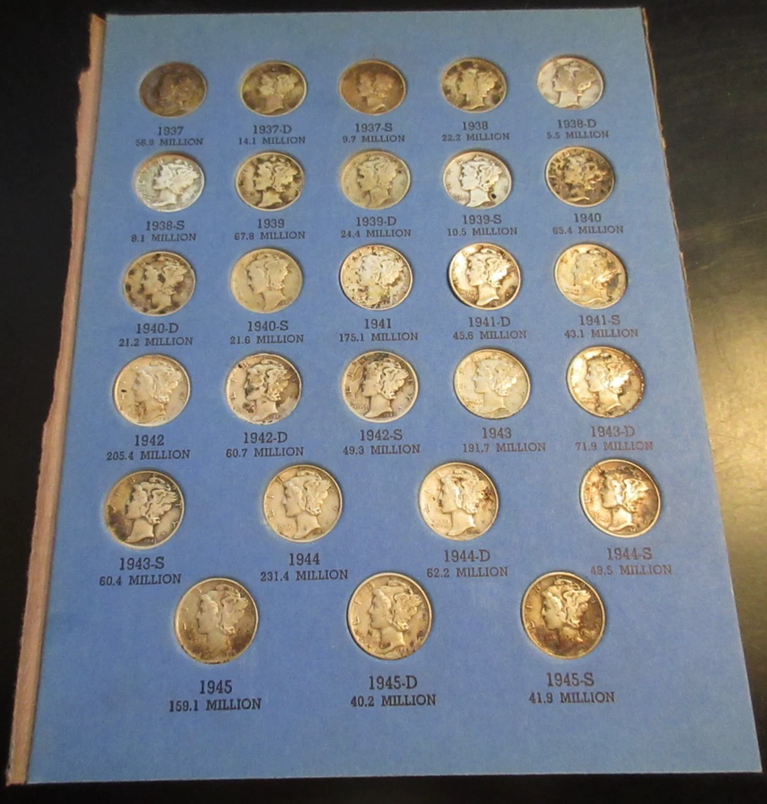Silver 1937 Year Mercury Dimes (1916-1945) for sale | eBay