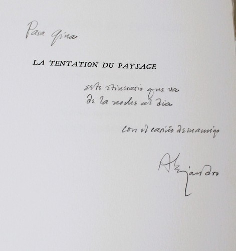 JEAN LOUIS CLAVE LA TENTATION DU PAYSAGE SIGNED RAMON ALEJANDRO TO GINA PELLON - Picture 22 of 23