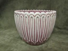 Vintage 1920's Weller Art Pottery Pink Glaze Geometric Floral Design Vase AS IS