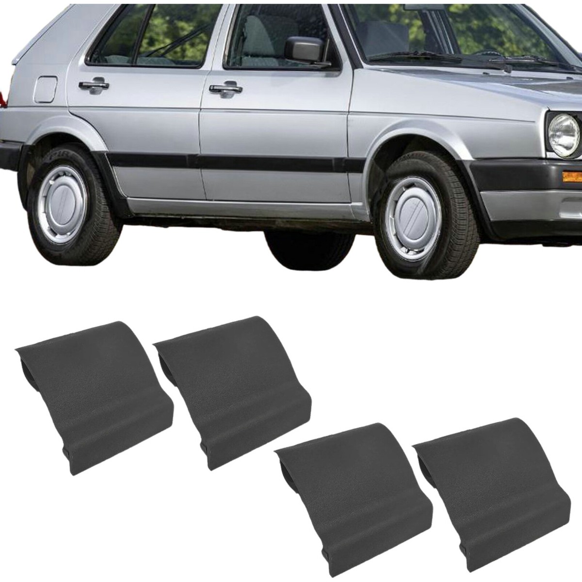 Sill Side Skirt Jacking Point Cap Trim 191853917 For VW Golf MK2