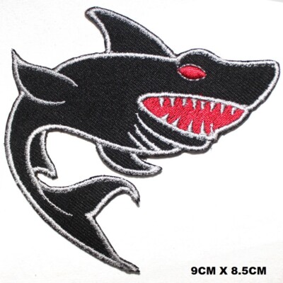 Hai Fisch Disney Logo Patch Bügelbild Patch Aufnäher bestickt Patch