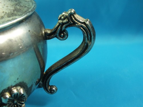 VINTAGE SILVER PLATED 3 PIECES TEA/COFFEE SET NEED POLISHING UNKNOWN BRAND - Picture 7 of 12