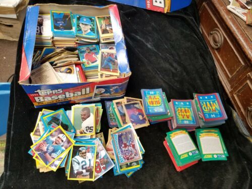 Enorme colección de tarjetas pegatinas de fútbol y béisbol de la década de 1980 + mini tarjetas de puntaje Jugador Más Valioso - Imagen 3 de 7