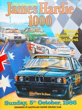1986 James Hardie 1000 Bathurst Race Program Brock Commodore Johnson Mustang BMW