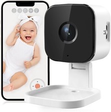 1080P Indoor Smart Security Camera,Baby Monitor with Camera and Audio, Night V