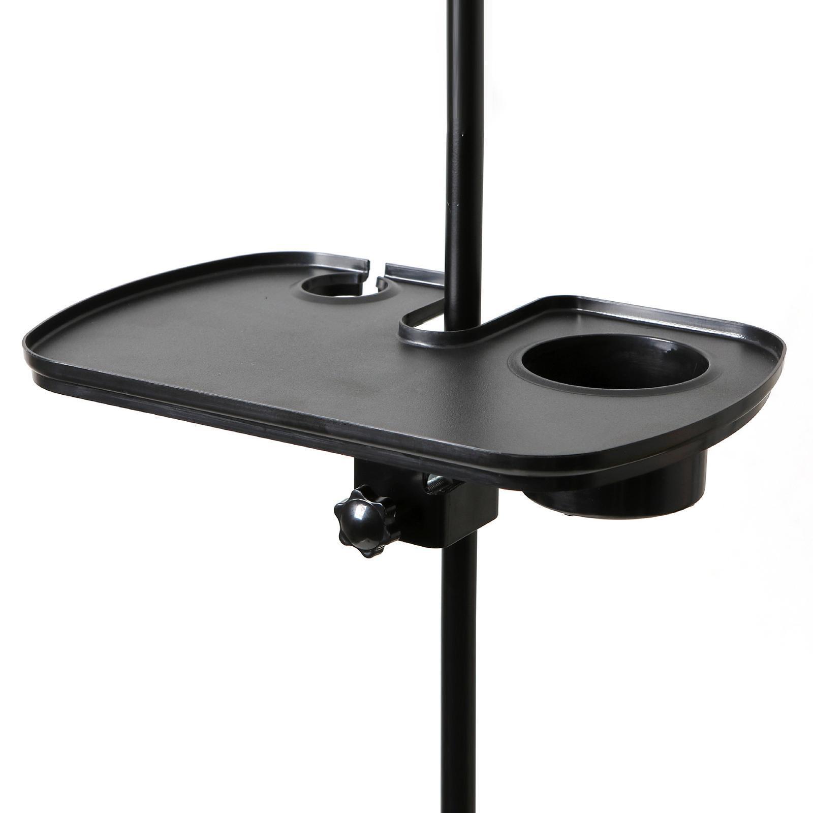 Adjustable Microphone Stand Tray with Sound Card Holder, Utility Storage Shelf, and Cup Holder – Versatile Accessory for Musicians and Streamers-image