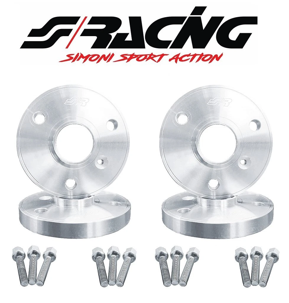 Coppia Distanziali Ruota 20 Mm Per Smart Fortwo 450/451/452 - 3 Fori, Bulloni Inclusi