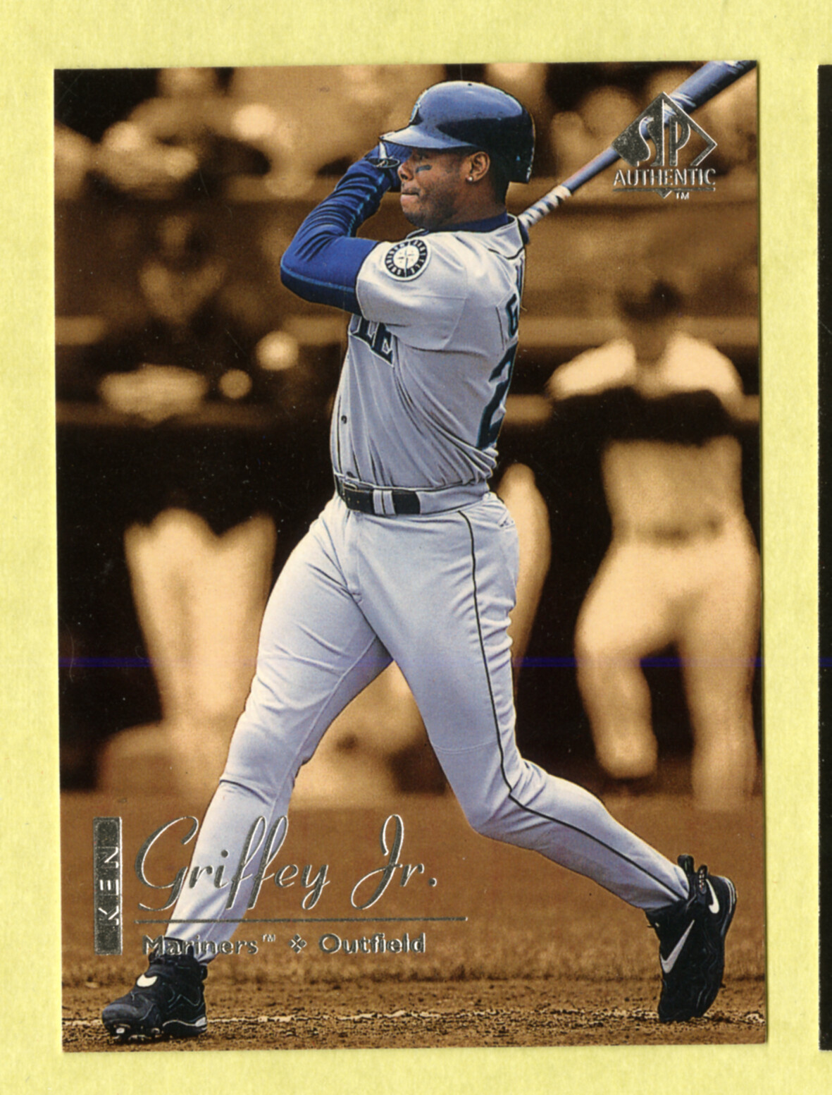 1999 Upper Deck SP Authentic Sample #1 Ken Griffey Jr Hall of Fame 