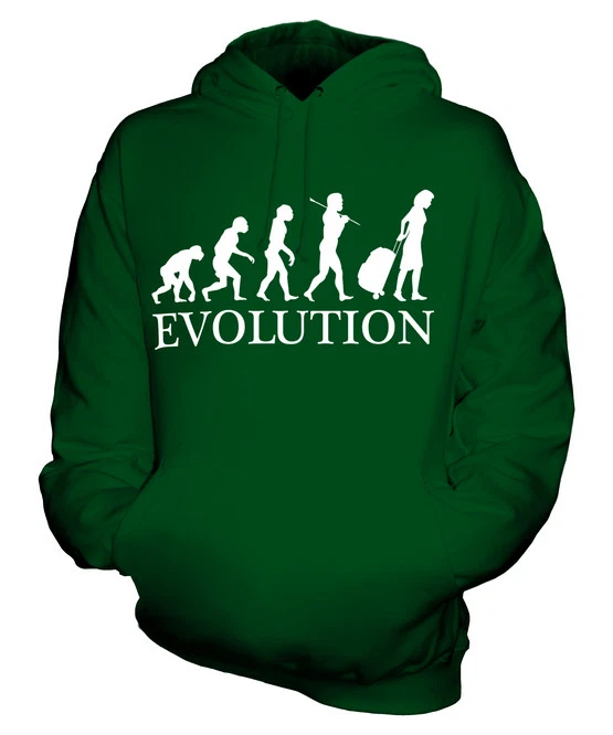TRAVELLER EVOLUTION OF MAN UNISEX HOODIE MENS WOMENS LADIES GIFT SUITCASE
Opens in a new window or t