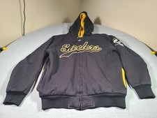 Pittsburgh Steelers Hoodie Sweatshirt Mens Large Full Zip NFL Football VTG Start