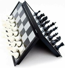 SCACCHIERA PORTATILE DA VIAGGIO MAGNETICA PIEGHEVOLE 25CM X 25 GIOCO DA TAVOLO 