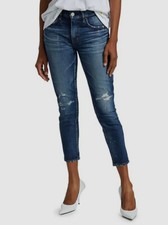  360 Moussy Vintage Women's Blue Lancaster Distressed Skinny Jeans Pants Size 25