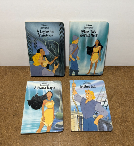 1995 Disney Pocahontas Little Library ~ Used ~ 4 Book Set ~ Board Books - 第 1/3 張圖片