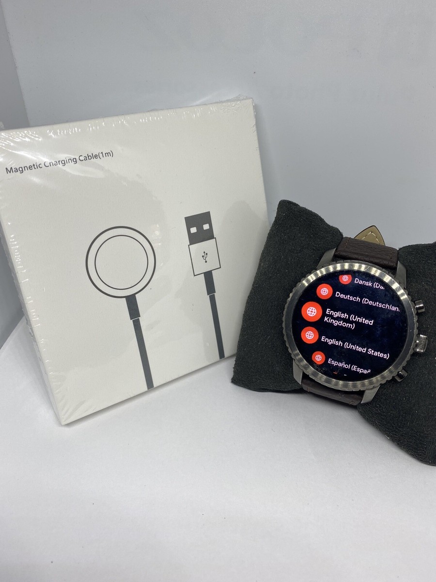 Fossil Q Explorist Gen 45mm Smoke Stainless Steel Smartwatch