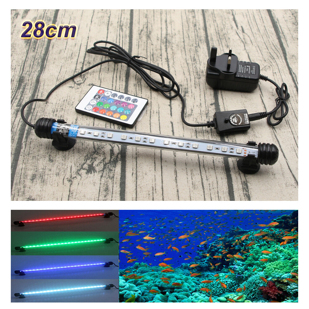 Submersible LED Light Bar Lamp In Hood 5050 SMD RGB Color for Aquarium