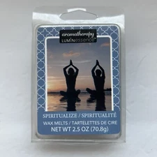 Aromatheraphy Lumin Essence Spiritualize Blue Wax Melts 2.5oz