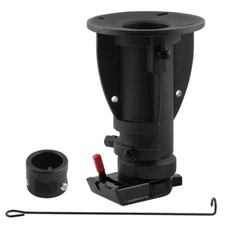 US/Adjustable Cushioned 5Th Wheel To Gooseneck Adapter 12-16 Remote Release Blac